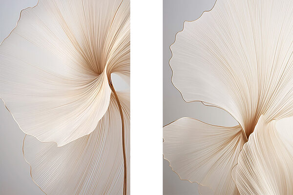 Delicate petals with graceful lines