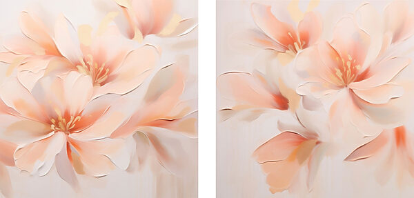 Painting of flowers on a wall