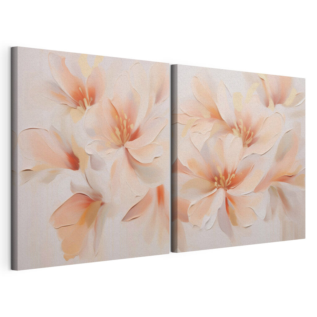 Painting of flowers on a wall