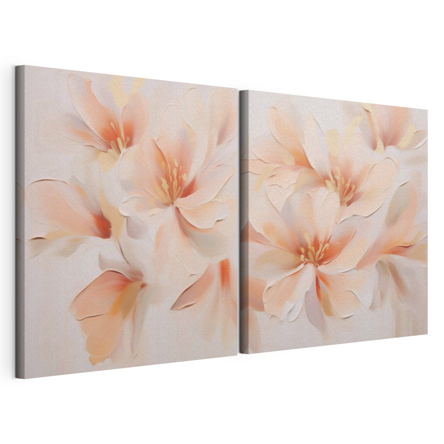 Painting of flowers on a wall