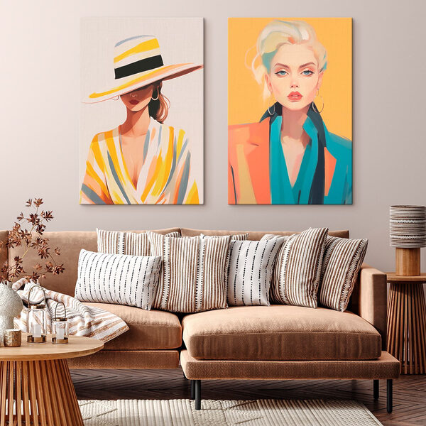 Couple of women wearing hats