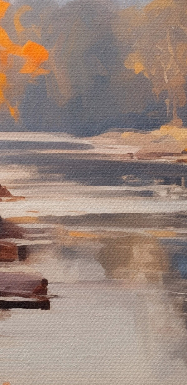River with trees and a cloudy sky