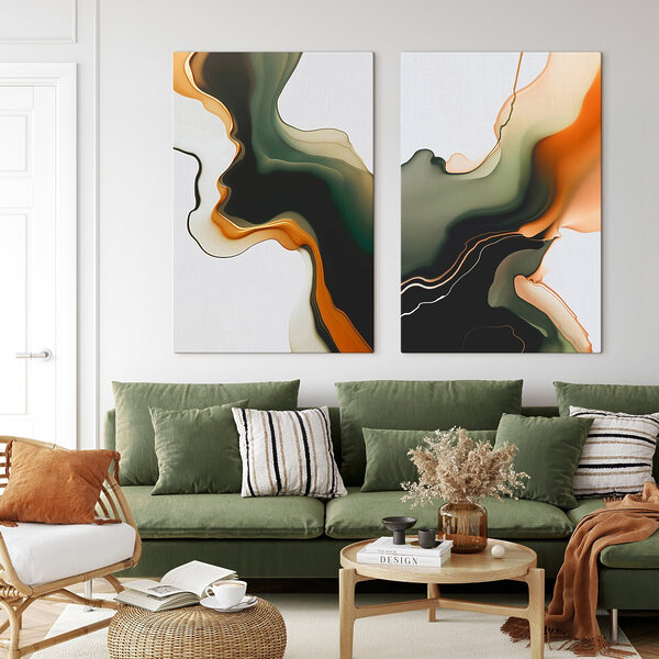 Flowing colors in harmonious patterns Flowing colors in harmonious patterns