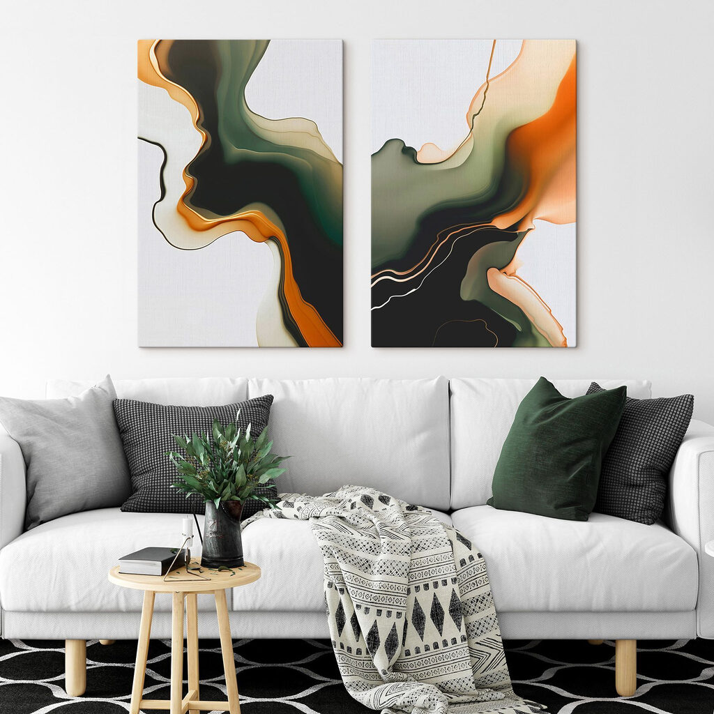 Flowing colors in harmonious patterns Flowing colors in harmonious patterns