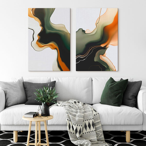 Flowing colors in harmonious patterns Flowing colors in harmonious patterns
