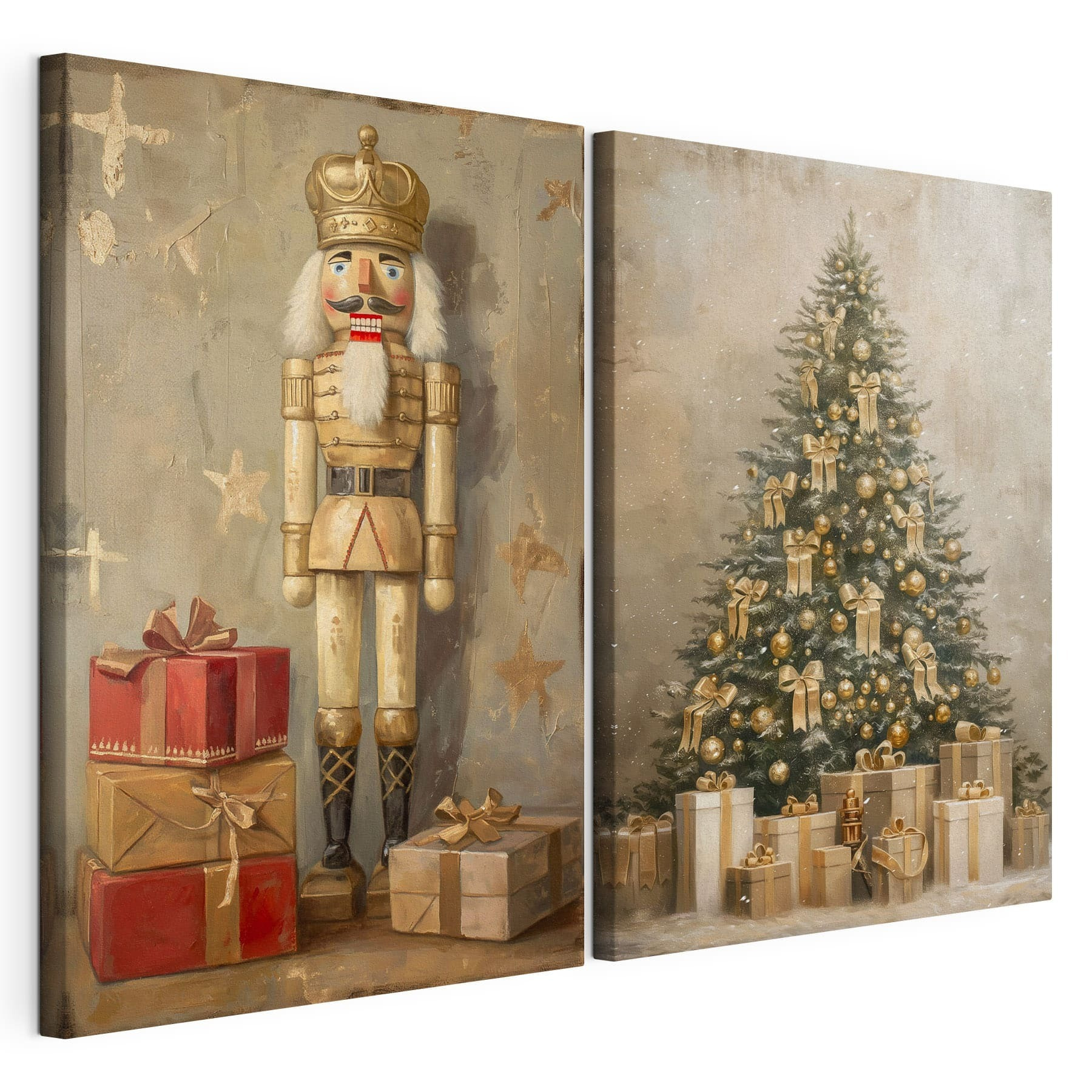 Nutcracker and a christmas tree Nutcracker and a christmas tree