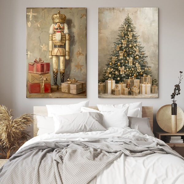 Nutcracker and a christmas tree Nutcracker and a christmas tree