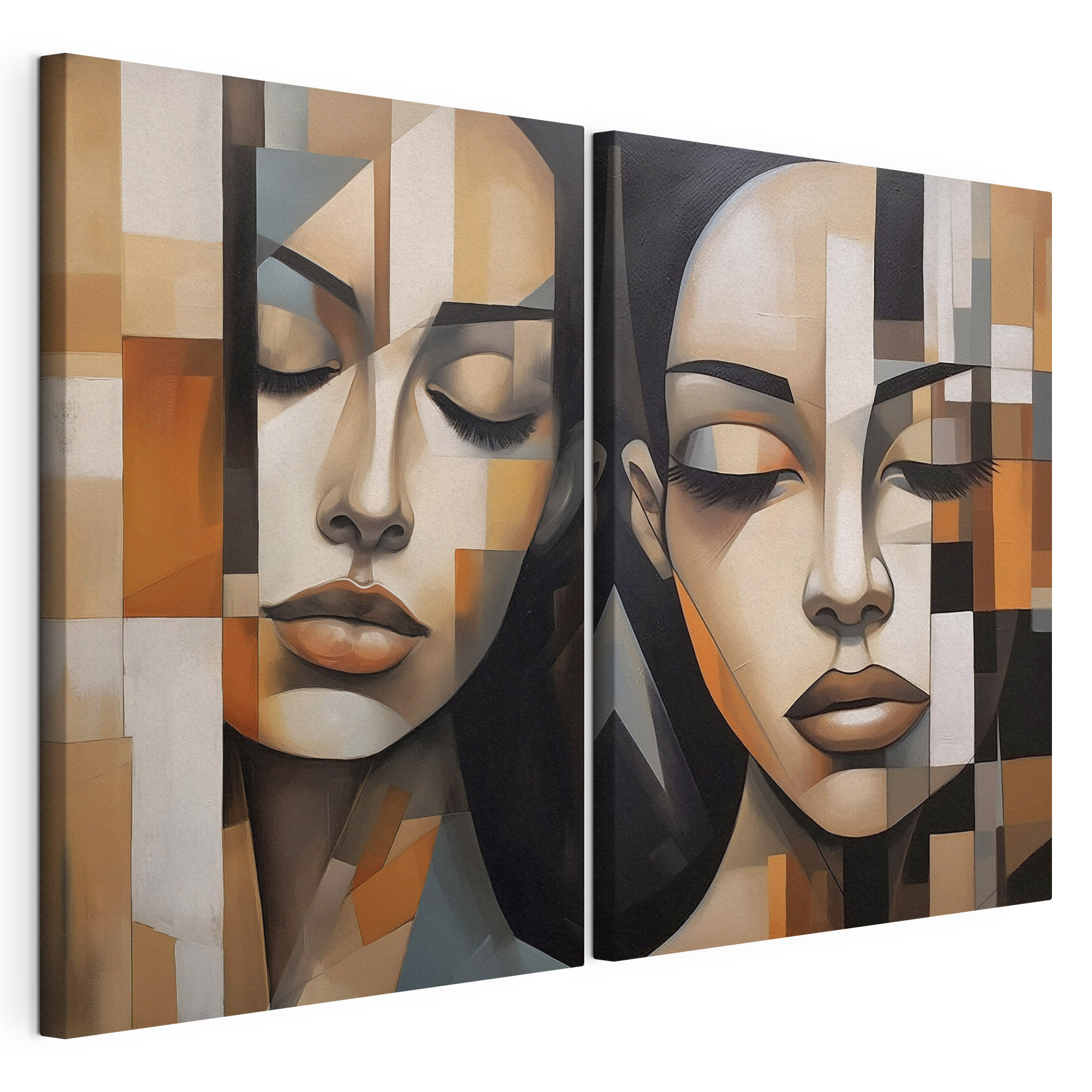 Two paintings of a woman Two paintings of a woman