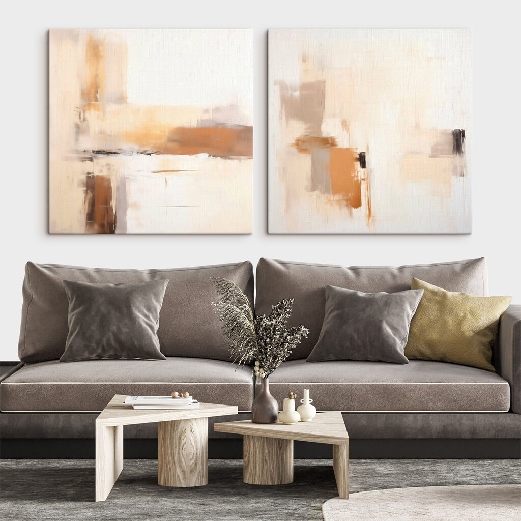 Painting of a person with a brush Painting of a person with a brush