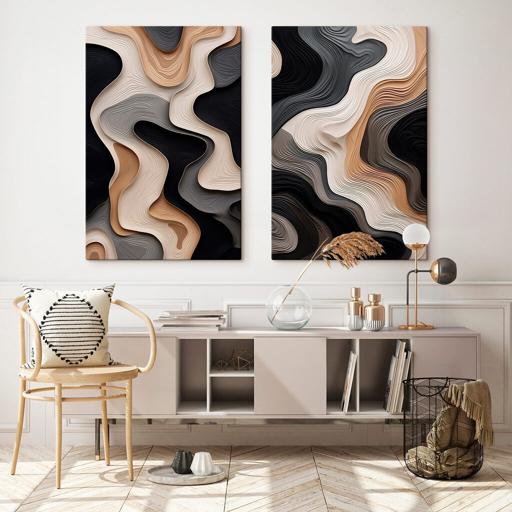 Flowing Patterns in Neutral Tones Flowing Patterns in Neutral Tones