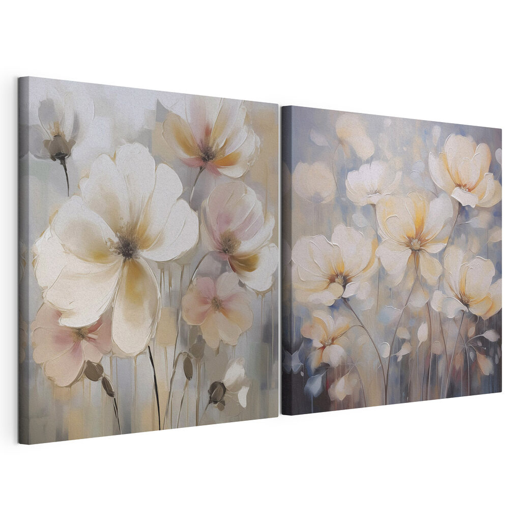 Delicate blooms in soft tones