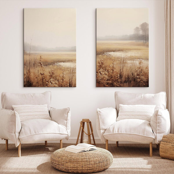 Painting of a marsh Painting of a marsh