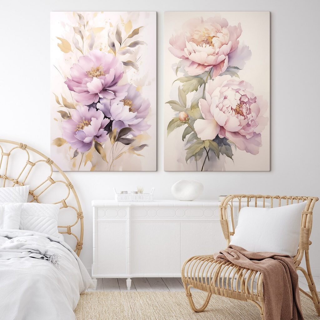 Delicate blossoms in soft hues Delicate blossoms in soft hues