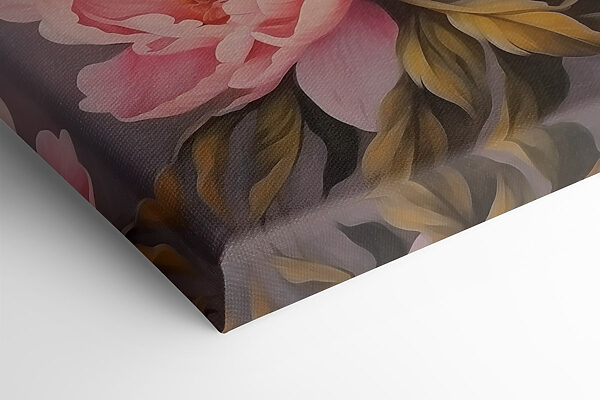 Painting of pink flowers