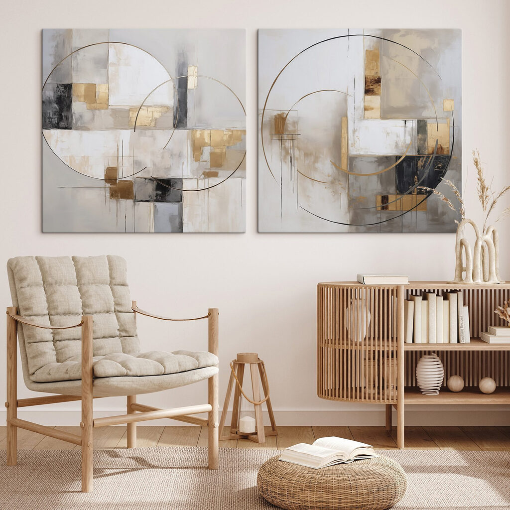 Abstract shapes in soft color palette Abstract shapes in soft color palette
