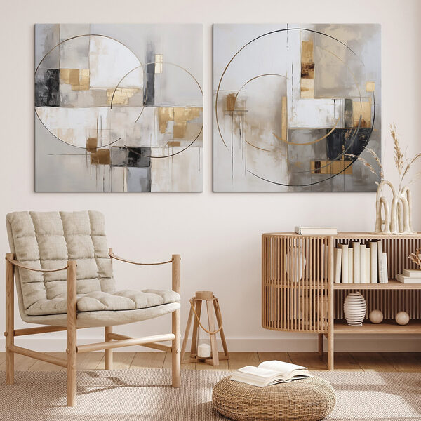 Abstract shapes in soft color palette Abstract shapes in soft color palette