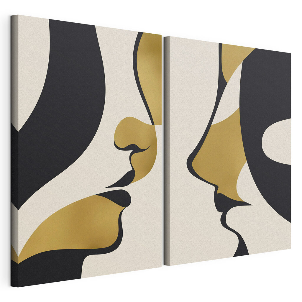 Elegant faces in harmonious contrast Elegant faces in harmonious contrast
