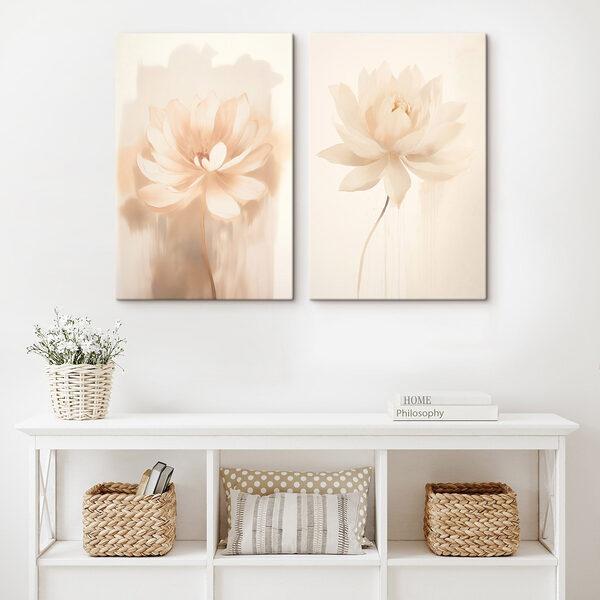 Elegant blossoms in soft hues Elegant blossoms in soft hues