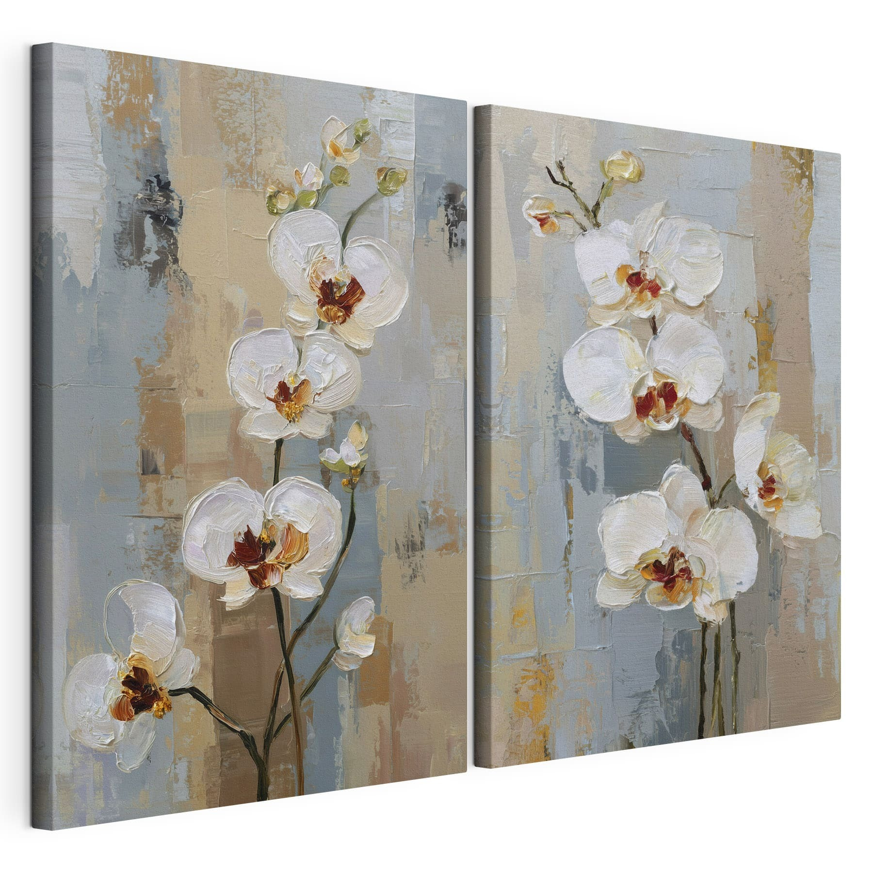 Painting of white flowers Painting of white flowers