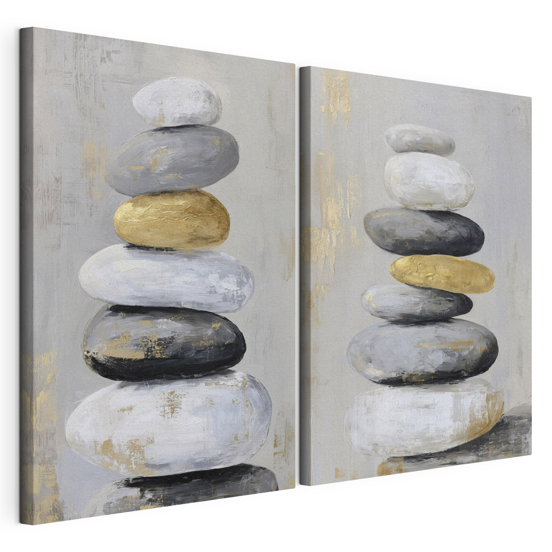 Painting of stacked rocks Painting of stacked rocks