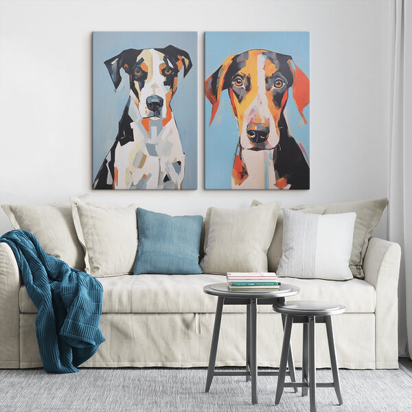 Painting of a dog Painting of a dog