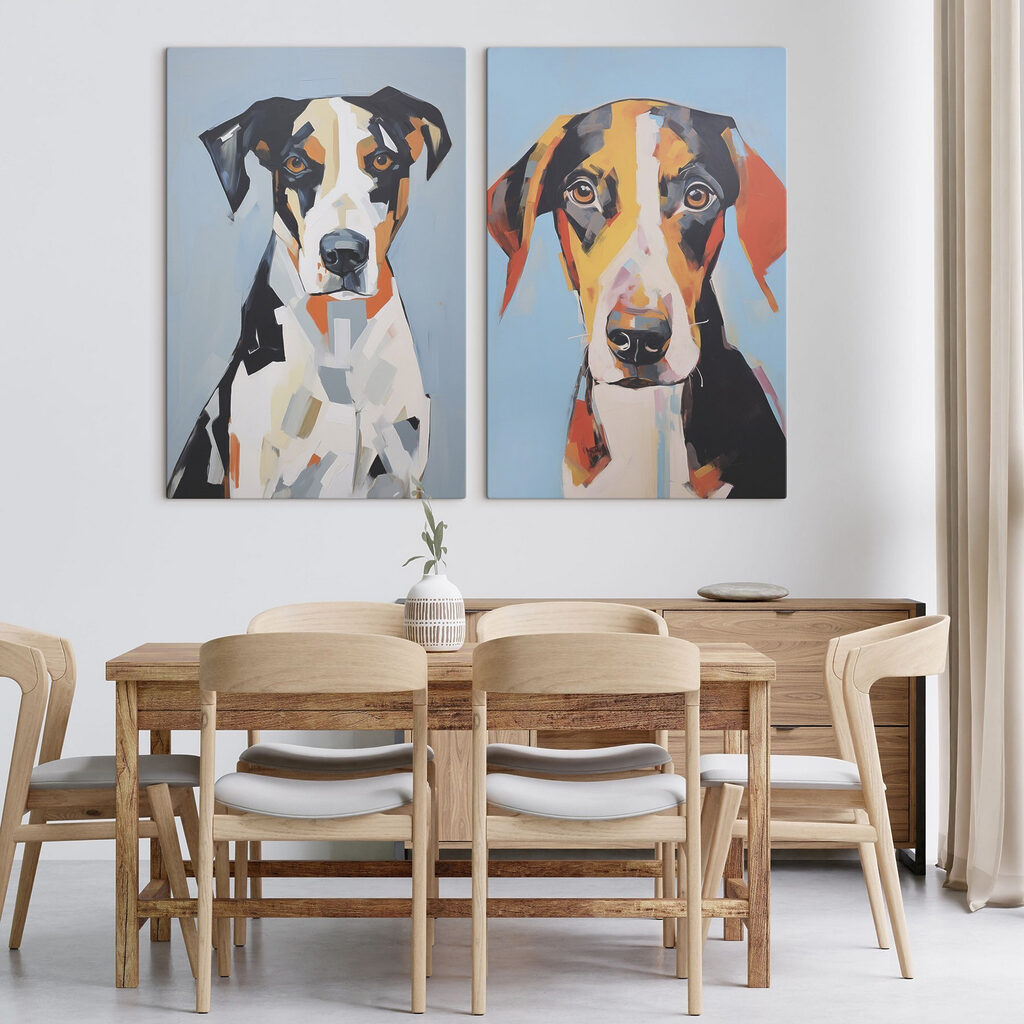 Painting of a dog Painting of a dog