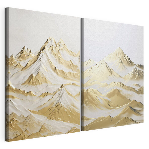 Mountain range with snow Mountain range with snow