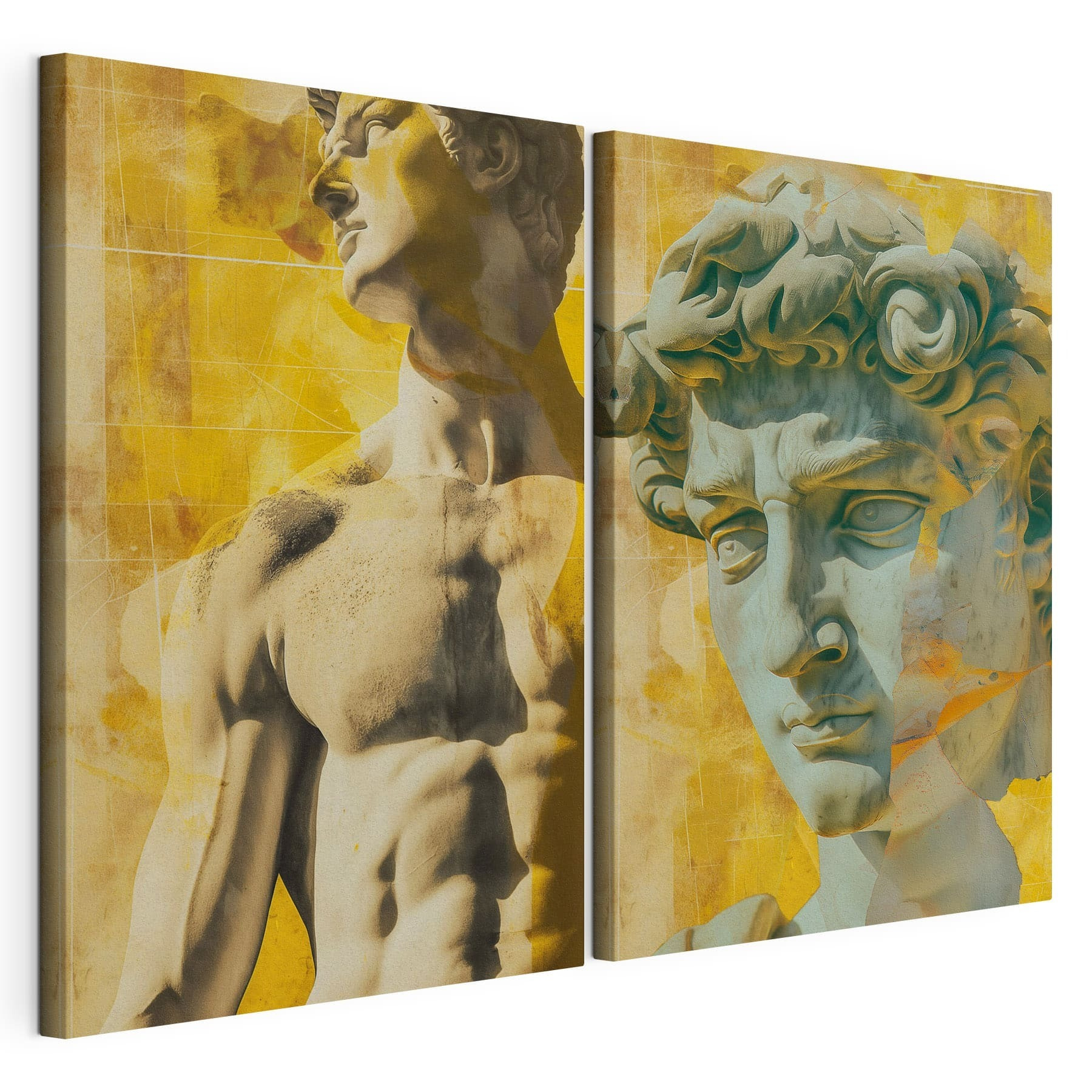 Collage of a statue Collage of a statue