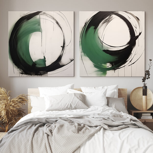 Two paintings of a circle Two paintings of a circle