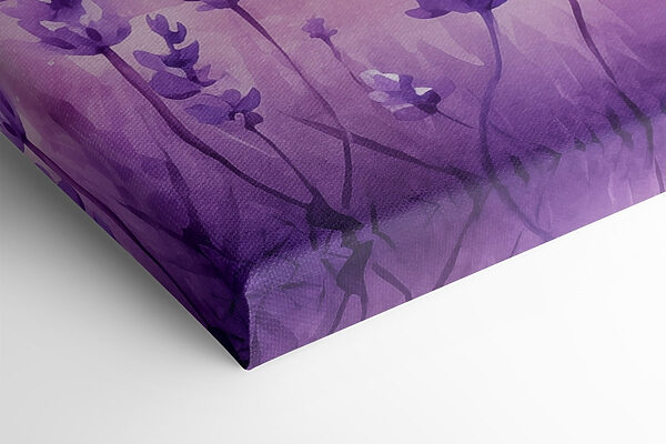 Painting of a lavender field Painting of a lavender field
