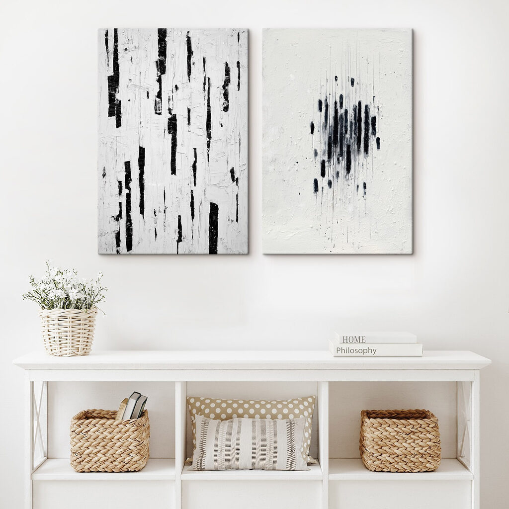 Abstract contrasts in black and white Abstract contrasts in black and white