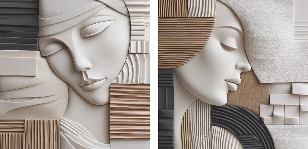 Soft forms create serene expressions Soft forms create serene expressions