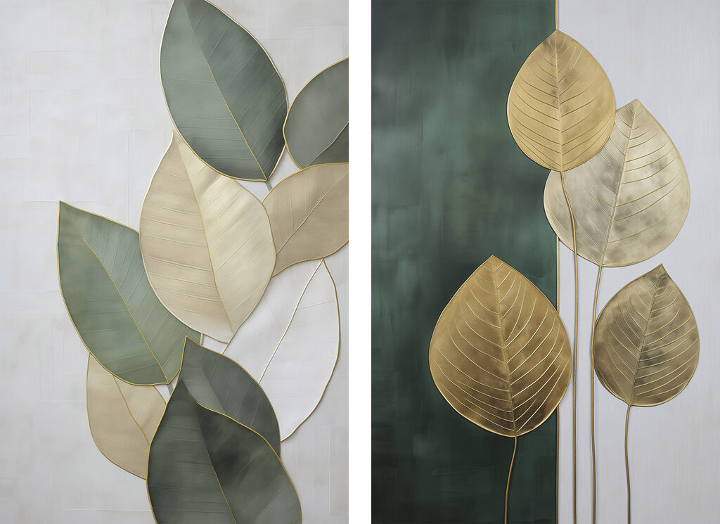 Natural elegance in leaf designs Natural elegance in leaf designs