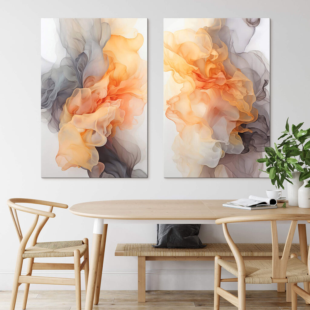 Flowing colors in soft harmony Flowing colors in soft harmony