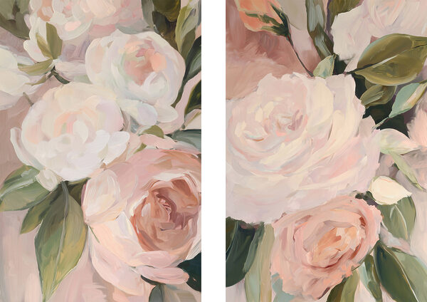 Soft blooms in gentle pastel hues Soft blooms in gentle pastel hues