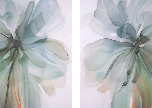 Soft, fluid blossoms in gentle colors Soft, fluid blossoms in gentle colors