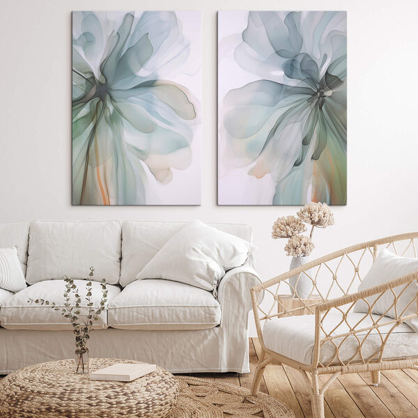 Soft, fluid blossoms in gentle colors Soft, fluid blossoms in gentle colors