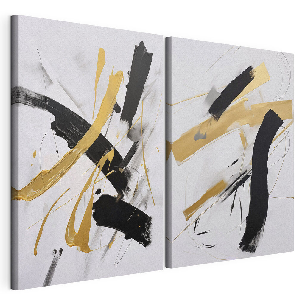 Dynamic strokes in bold contrast Dynamic strokes in bold contrast