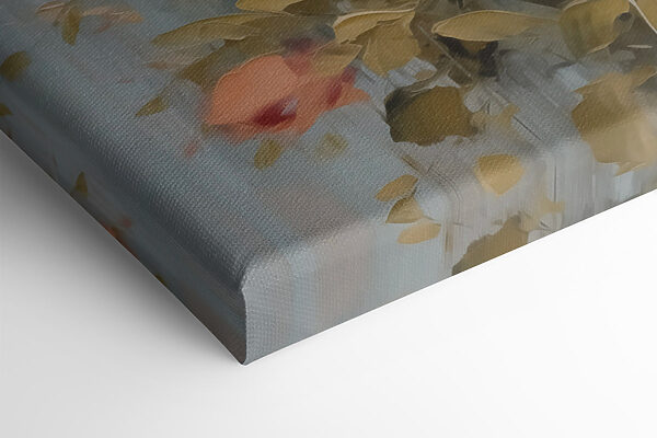 Painting of flowers on canvas Painting of flowers on canvas