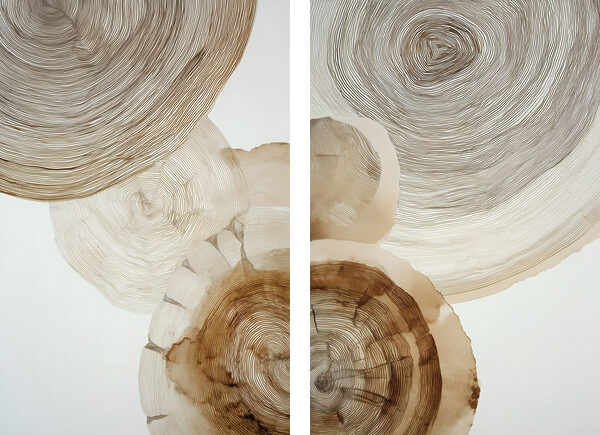 Nature-inspired abstract design in neutrals Nature-inspired abstract design in neutrals
