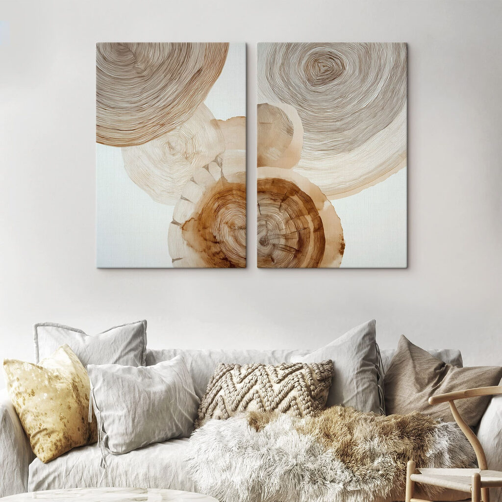 Nature-inspired abstract design in neutrals Nature-inspired abstract design in neutrals
