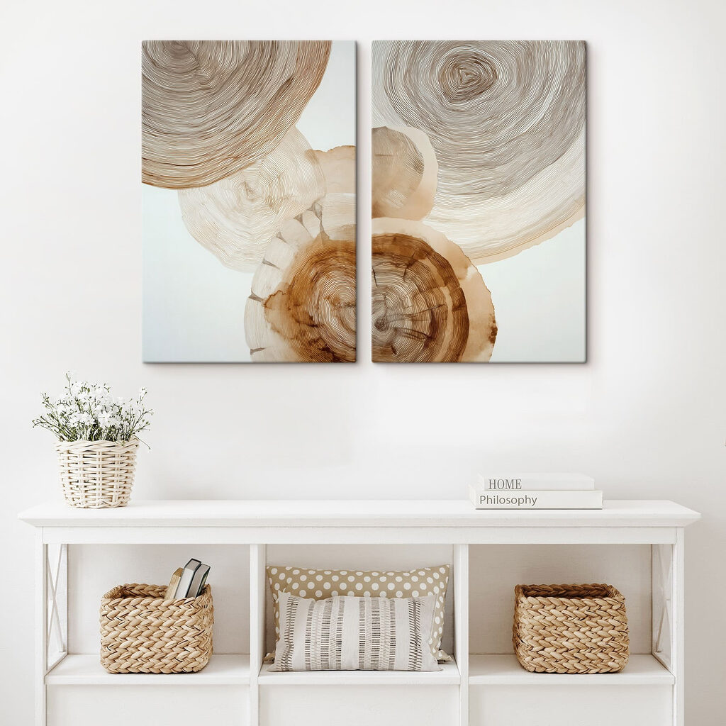 Nature-inspired abstract design in neutrals Nature-inspired abstract design in neutrals