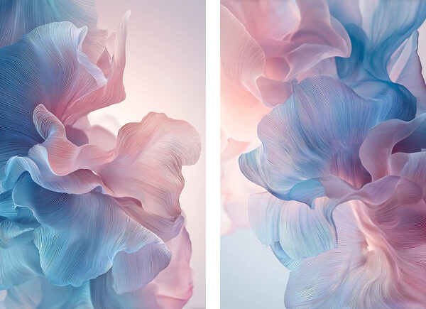 Delicate swirls of soft hues Delicate swirls of soft hues