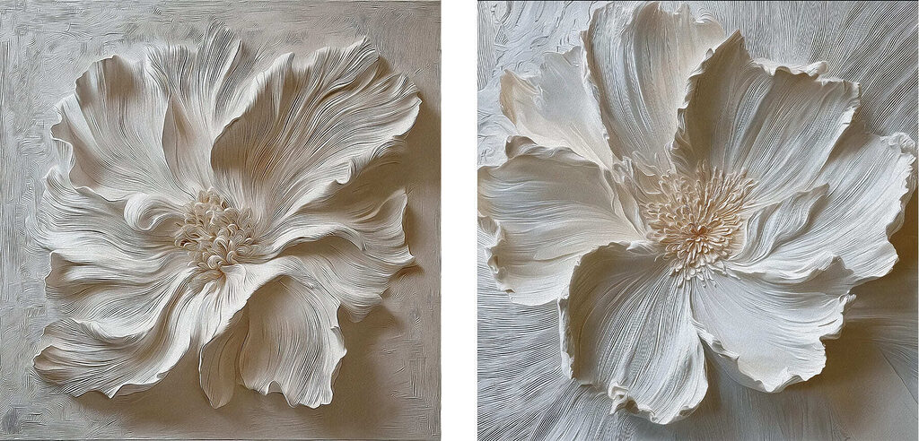 Elegant floral art in soft tones Elegant floral art in soft tones