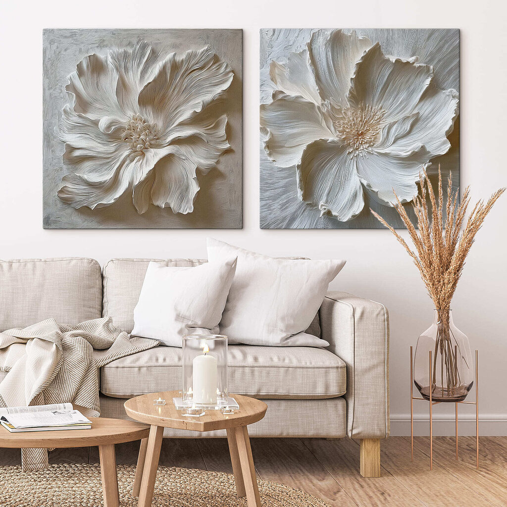 Elegant floral art in soft tones Elegant floral art in soft tones