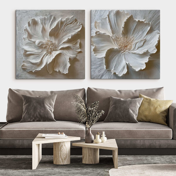 Elegant floral art in soft tones Elegant floral art in soft tones