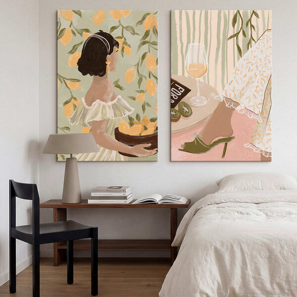 Woman holding a bowl of lemons Woman holding a bowl of lemons