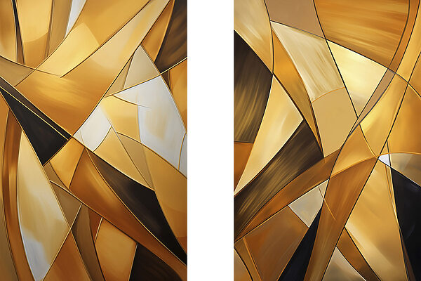 Dynamic shapes in warm tones Dynamic shapes in warm tones
