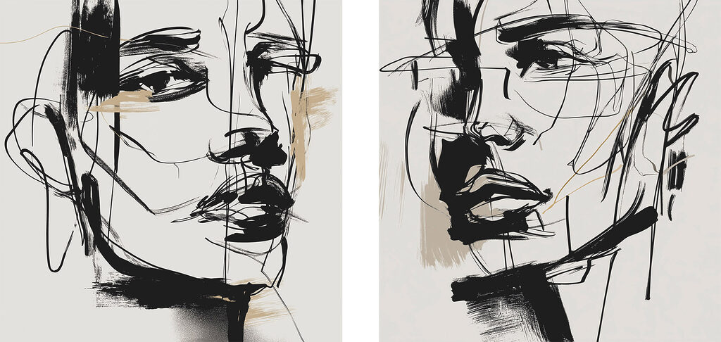 Expressive lines capture inner thoughts Expressive lines capture inner thoughts