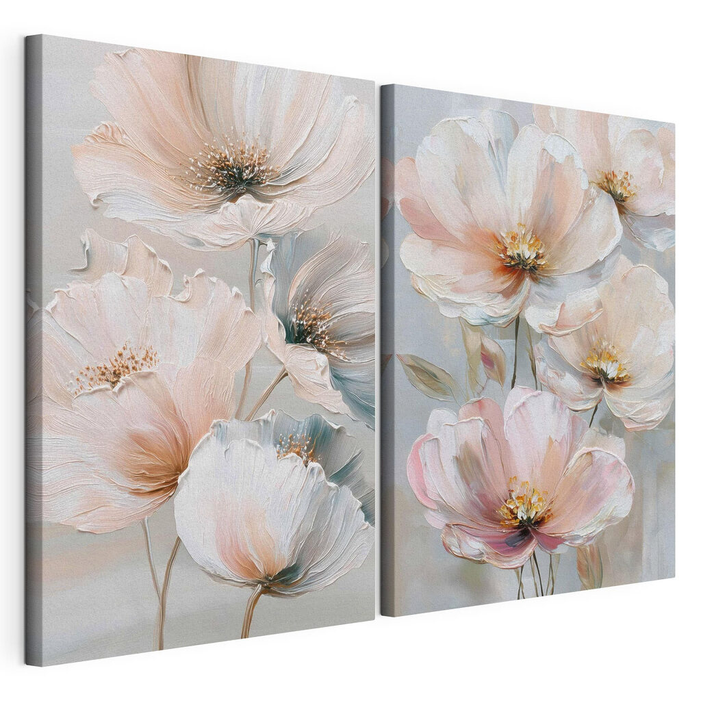 Delicate blooms in soft pastel hues Delicate blooms in soft pastel hues